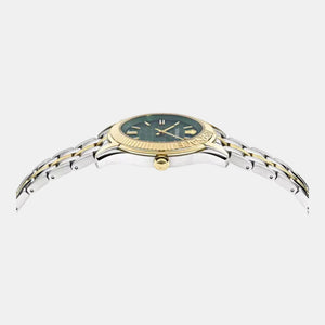 Greca Men Quartz Green Dial Analog Stainless Steel Watch VE6C00423