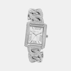 Emery Women Quartz White Dial Analog Stainless Steel Watch MK7299