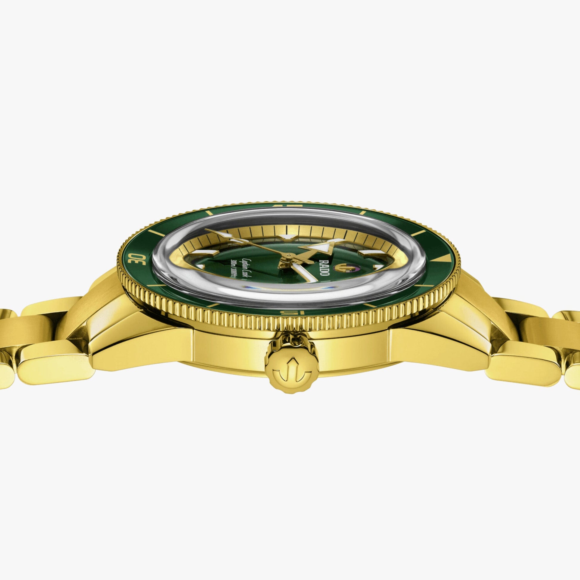 Captain Cook Men Automatic Green Dial Analog Stainless Steel Watch R32136323