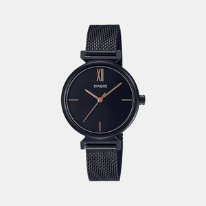 Enticer Women Quartz Black Dial Analog Stainless Steel Watch A2126