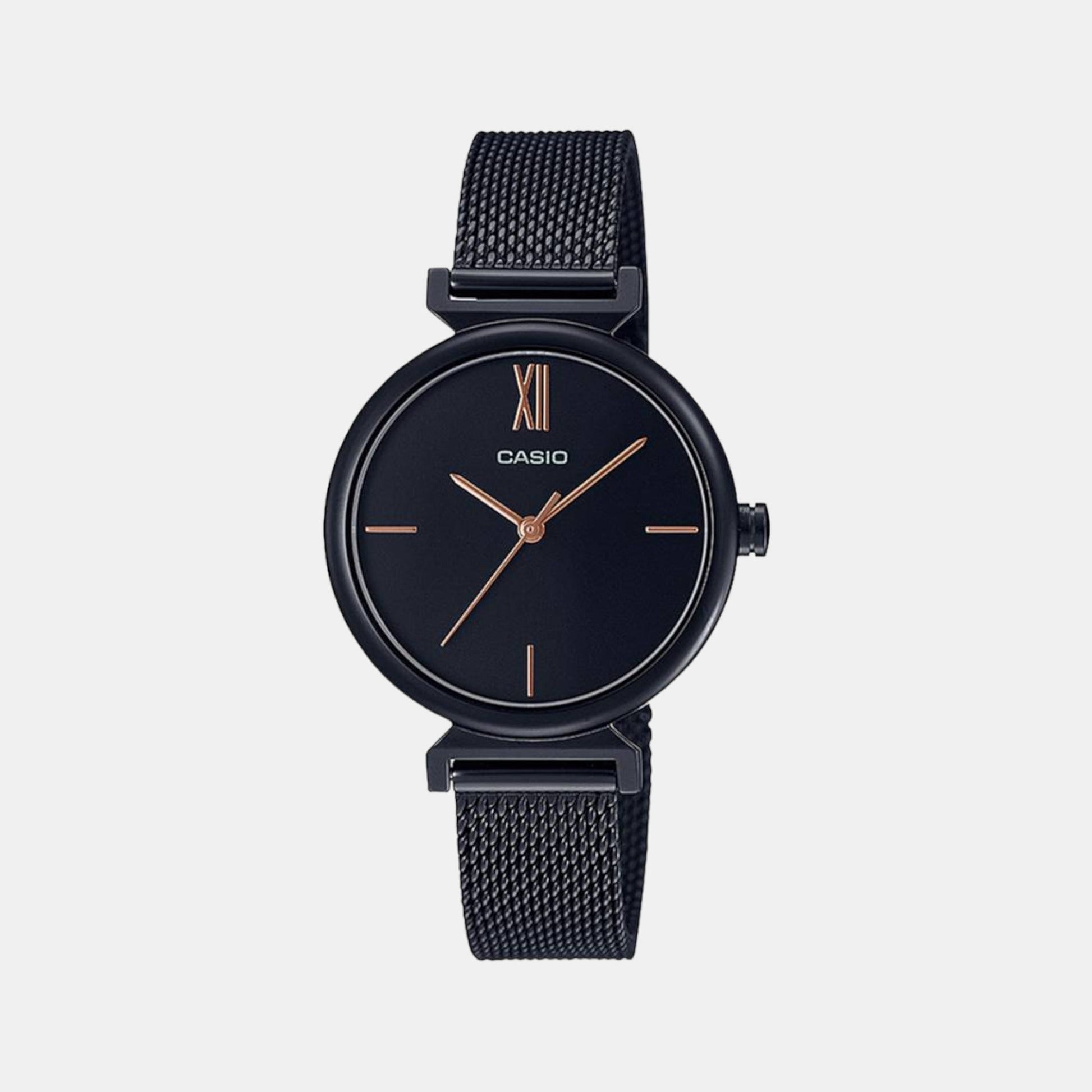 Enticer Women Quartz Black Dial Analog Stainless Steel Watch A2126