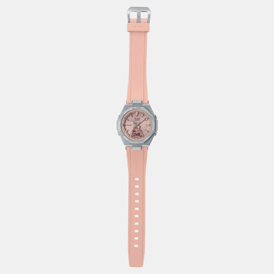 Baby-G Women Quartz Pink Dial Analog-Digital Resin Watch BX189