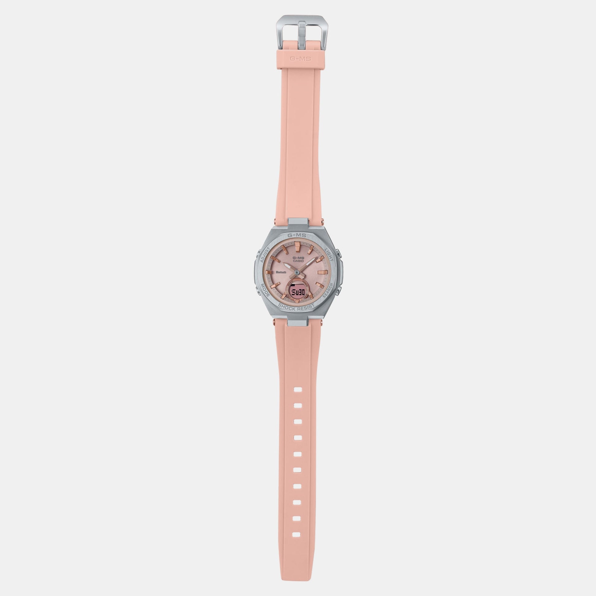 Baby-G Women Quartz Pink Dial Analog-Digital Resin Watch BX189