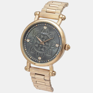 Fria Women Quartz Grey Dial Analog Stainless Steel Watch TWEL14302