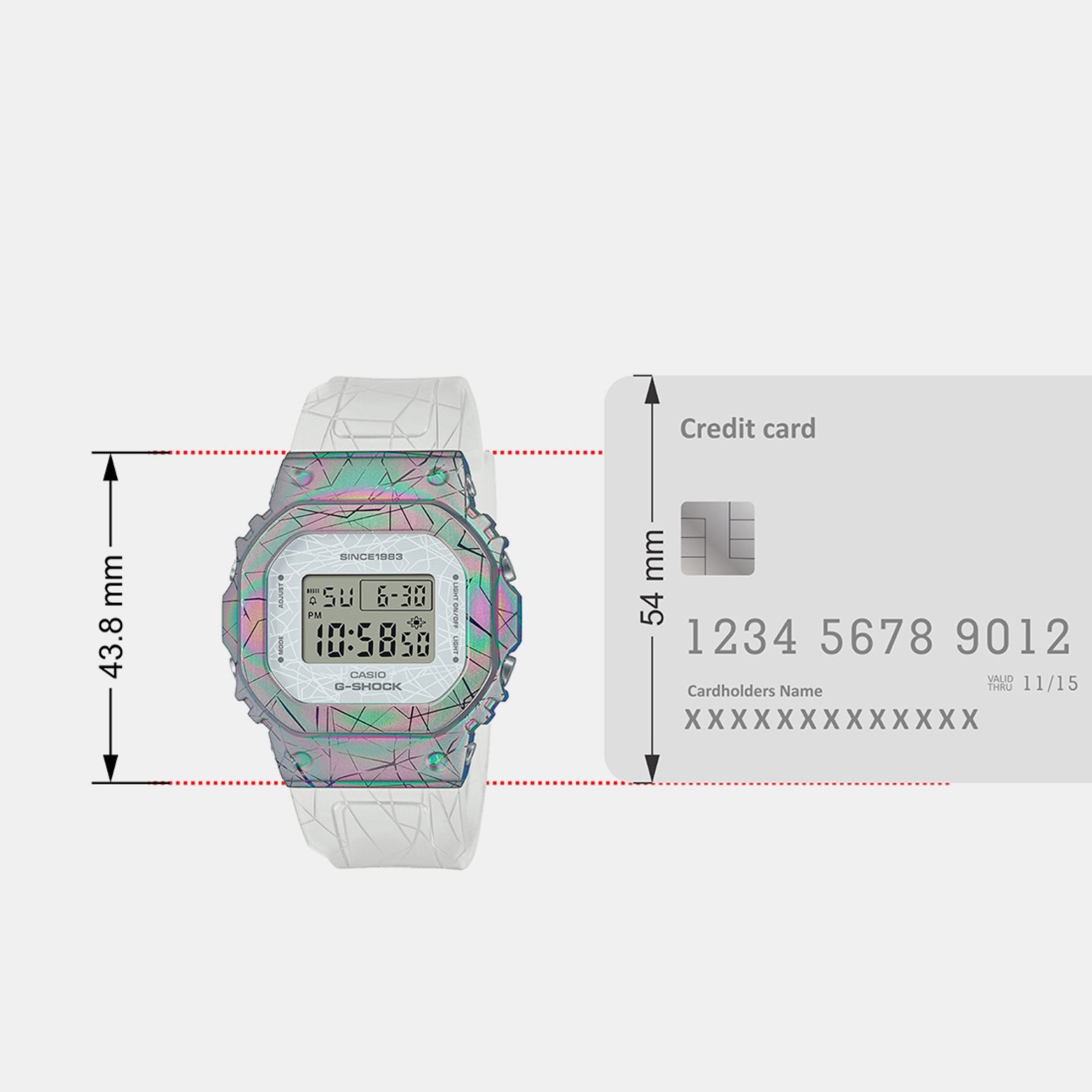 G-Shock Women Processor White Dial Digital Resin Watch G1359
