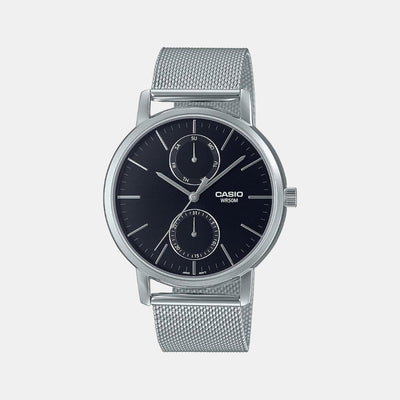 Enticer Men Quartz Black Dial Chronograph Stainless Steel Watch A2064