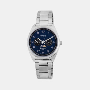 Enticer Men Quartz Blue Dial Chronograph Stainless Steel Watch A2173
