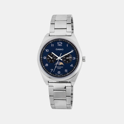 Enticer Men Quartz Blue Dial Chronograph Stainless Steel Watch A2173