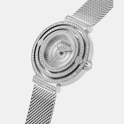 Dream Women Quartz Silver Dial Analog Mesh Watch GW0550L1