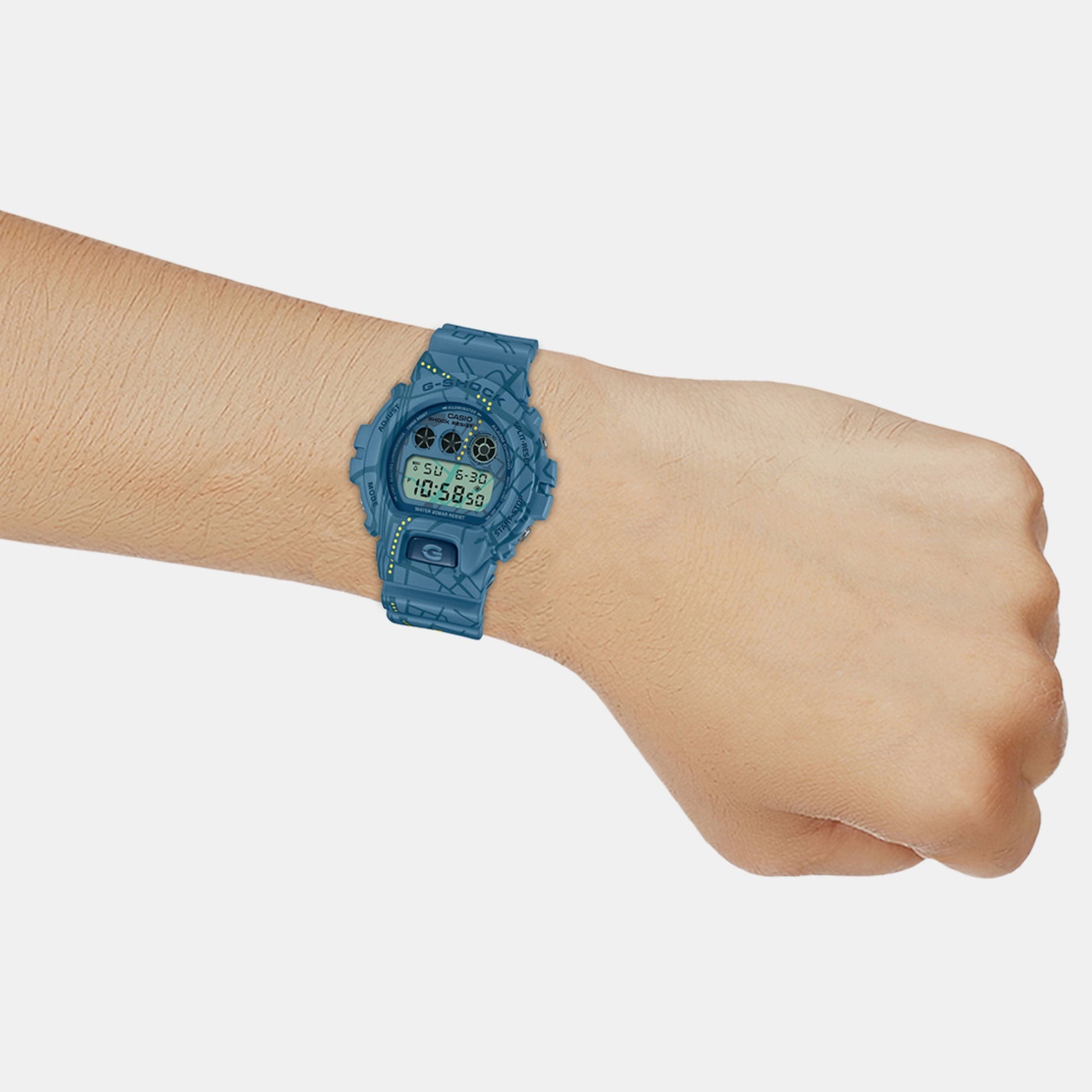 G-Shock Men Quartz Blue Dial Digital Resin Watch G1364