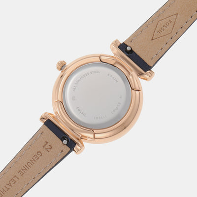 Carlie Women Quartz Two Tone Dial Analog Leather Watch ES4502