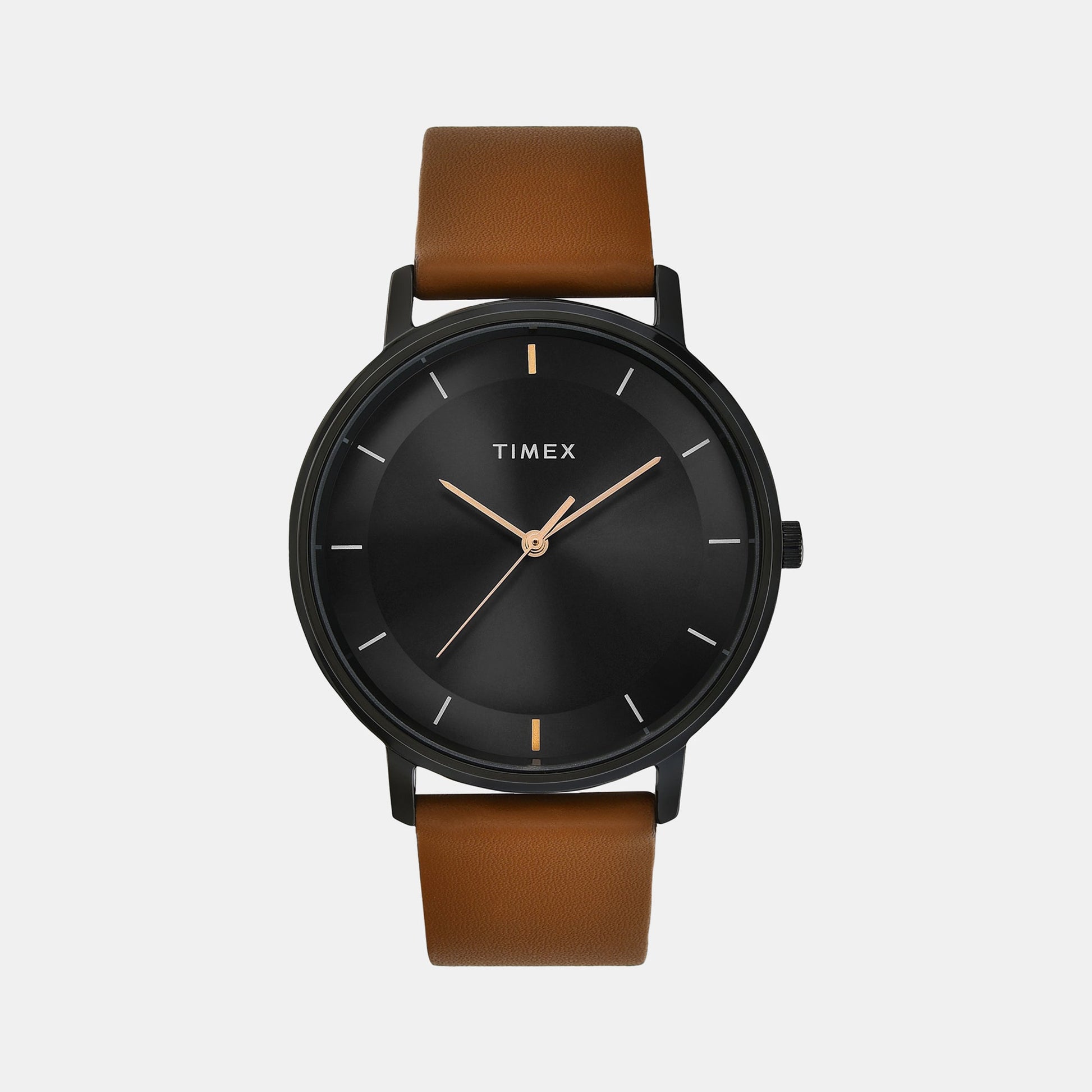 Classics Men Quartz Black Dial Analog Leather Watch TW0TG8016