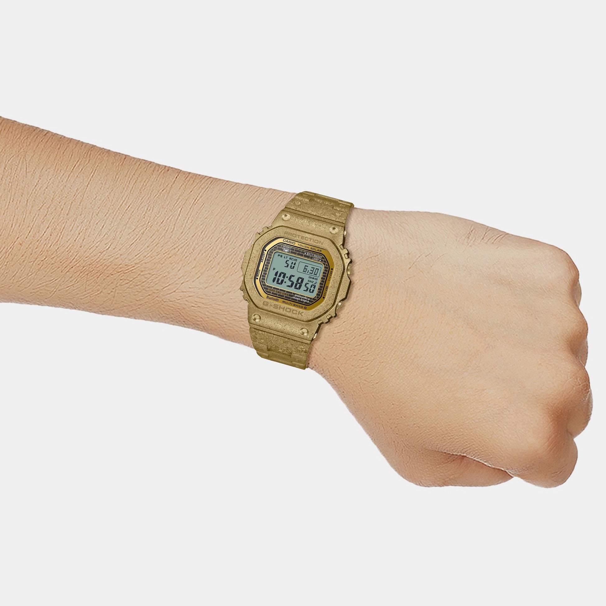 G-Shock Men Quartz Gold Dial Digital Stainless Steel Watch G1392