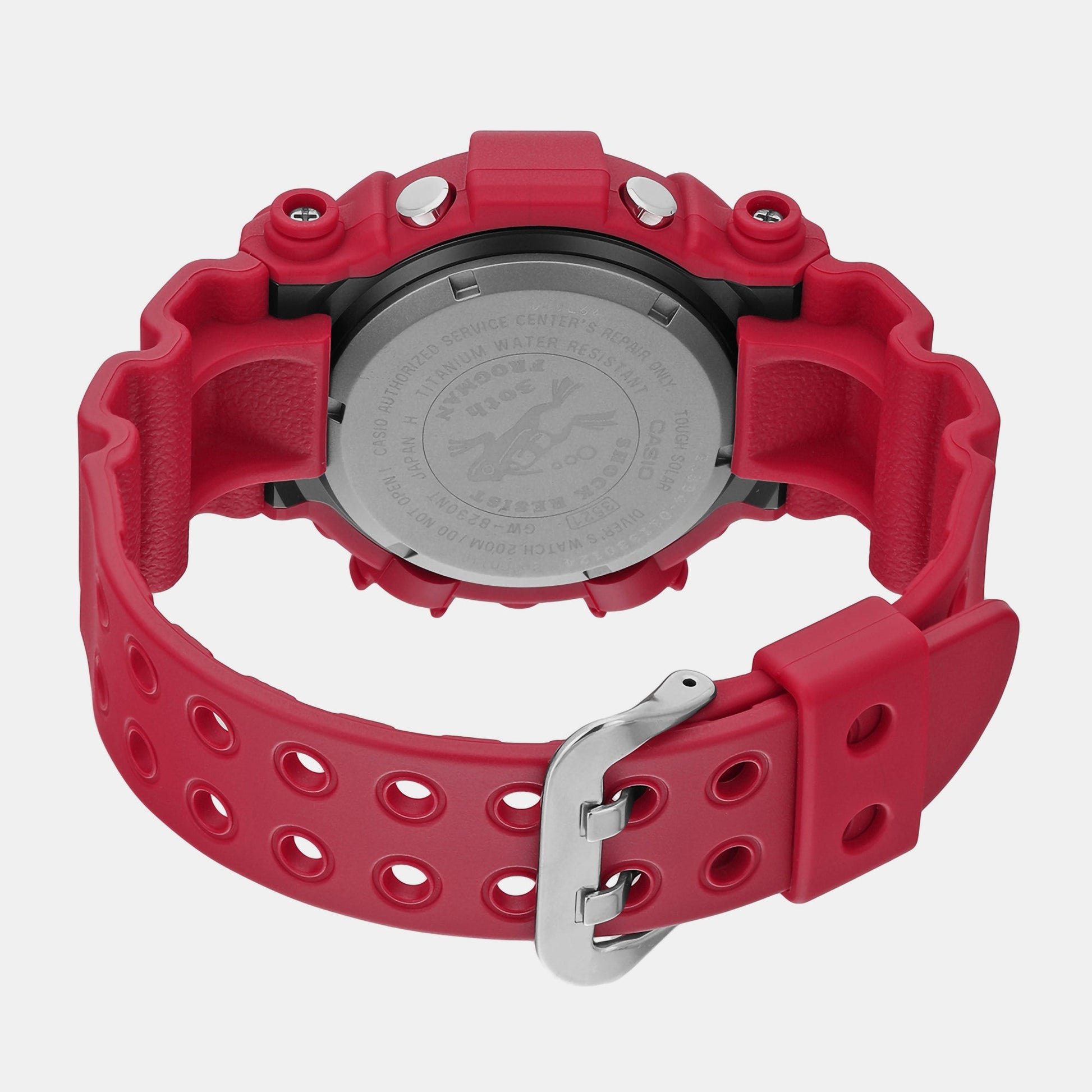 G-Shock Men Solar Red Dial Digital Resin Watch G1394