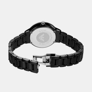 Cleo Women Quartz Black Dial Analog Ceramic Watch AR70008