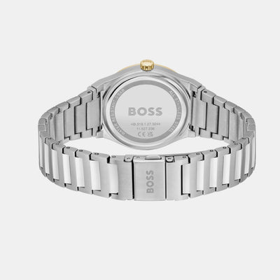 Candor Women Quartz Silver Dial Analog Stainless Steel Watch 1502734