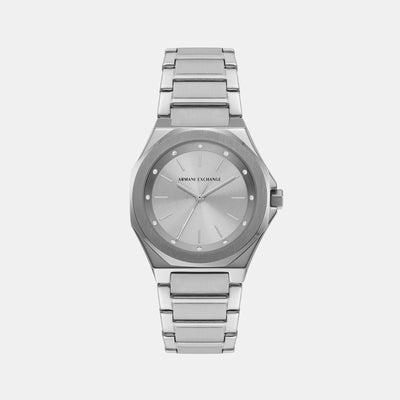 Andrea Women Quartz Silver Dial Analog Stainless Steel Watch AX4606