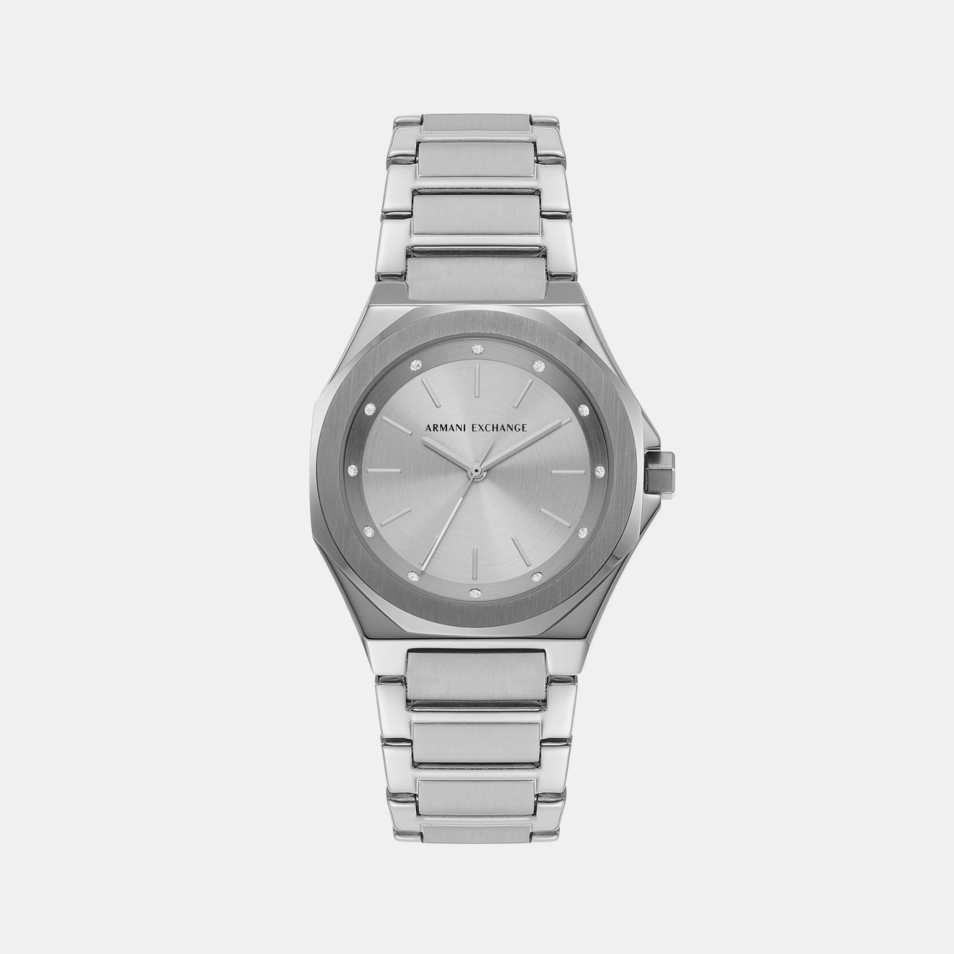Andrea Women Quartz Silver Dial Analog Stainless Steel Watch AX4606