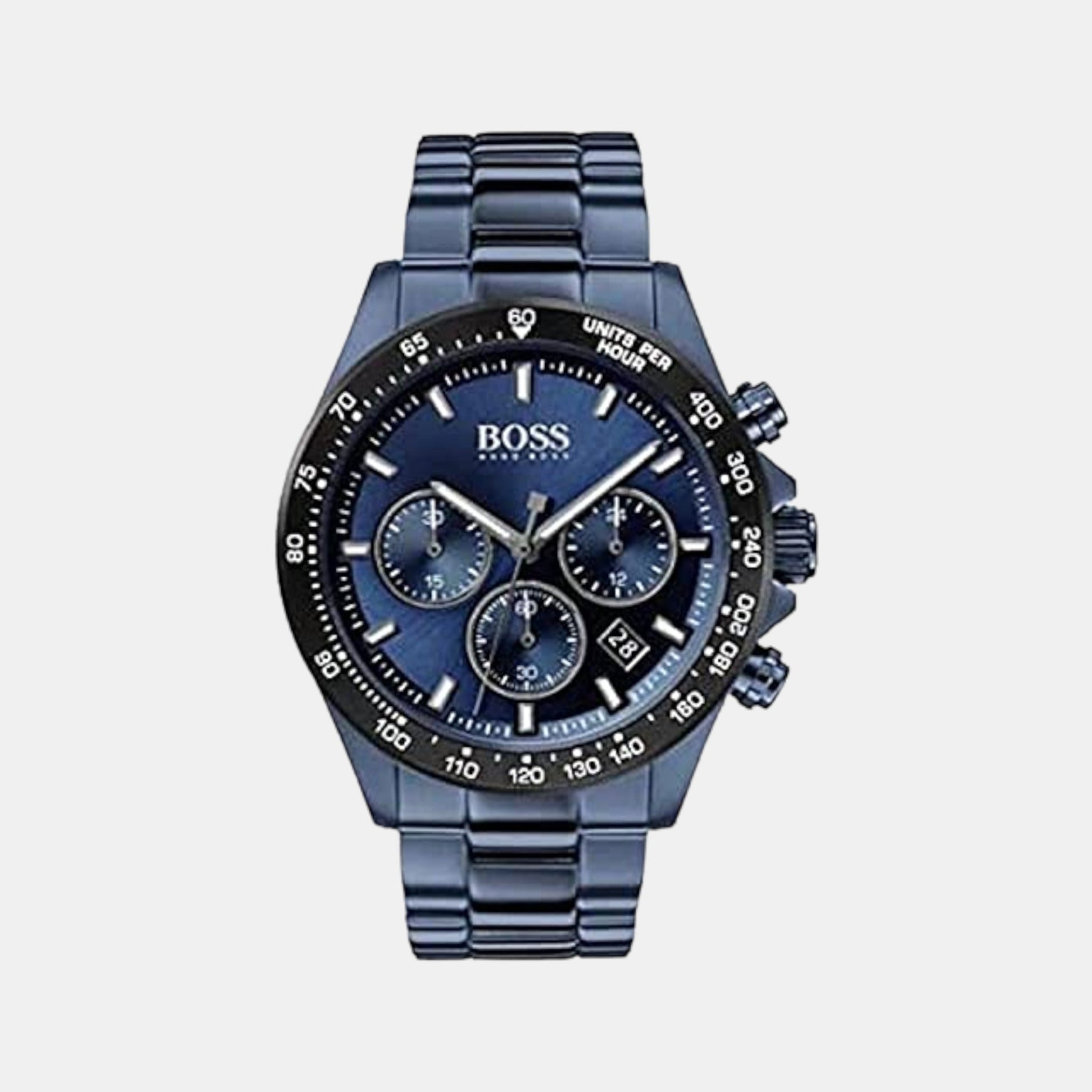 Hero Men Quartz Blue Dial Chronograph Stainless Steel Watch 1513758