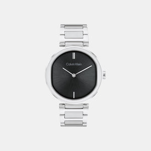Ck Sensation Women Quartz Black Dial Analog Stainless Steel Watch 25200249