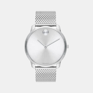 Bold Men Quartz Grey Dial Analog Stainless Steel Watch 3600599