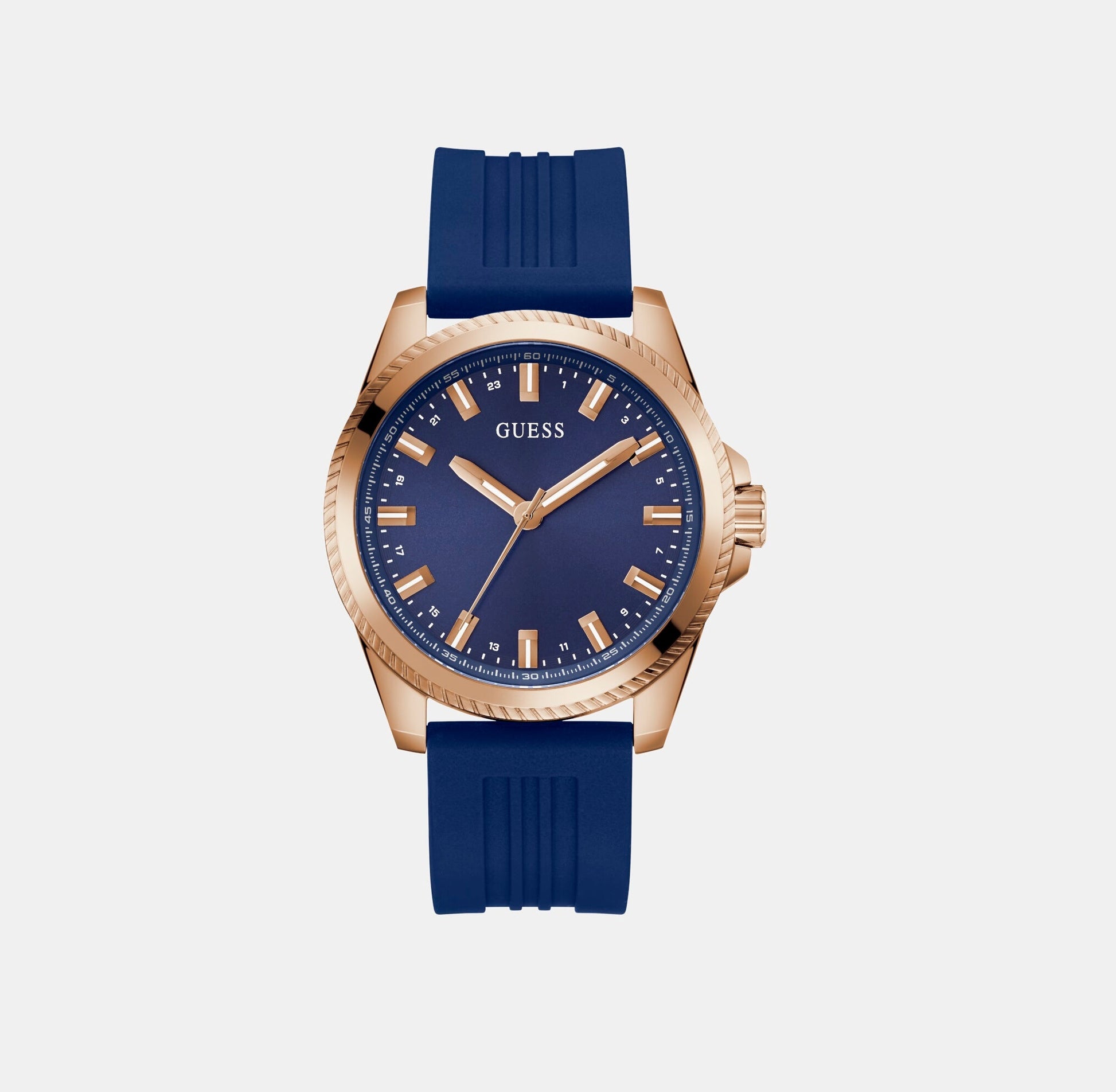 Champ Men Quartz Blue Dial Analog Silicone Watch GW0639G3