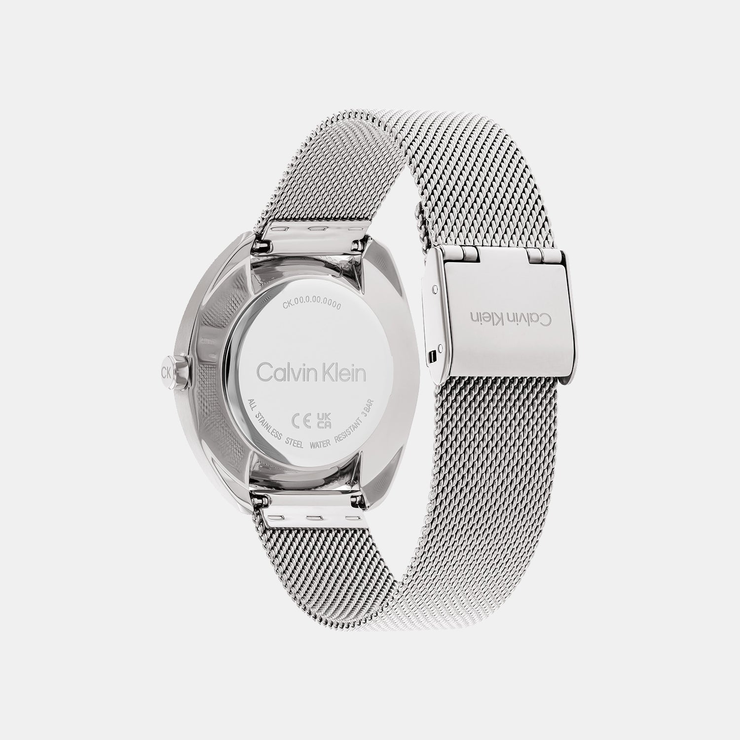 Ck Adorn Women Quartz Blush Dial Analog Mesh Watch 25200269