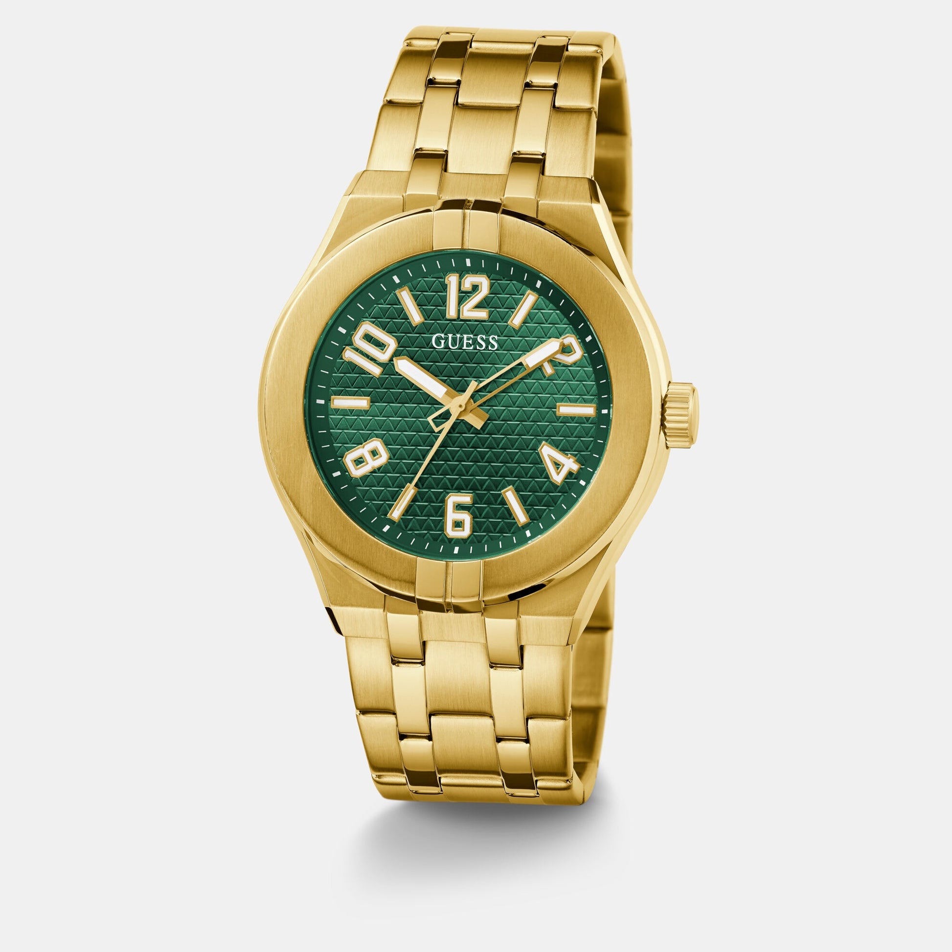 Escape Men Quartz Green Dial Analog Stainless Steel Watch GW0661G2