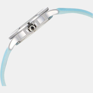 Enticer Women Quartz Blue Dial Chronograph Leather Watch A1701