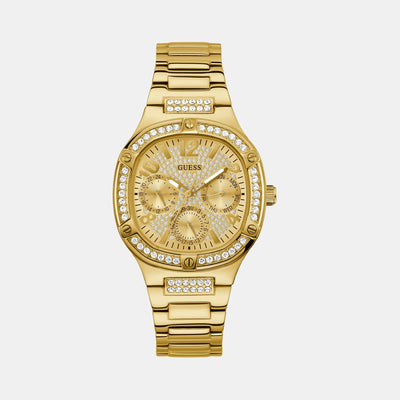 Duchess Women Quartz Champagne Dial Analog Stainless Steel Watch GW0558L2