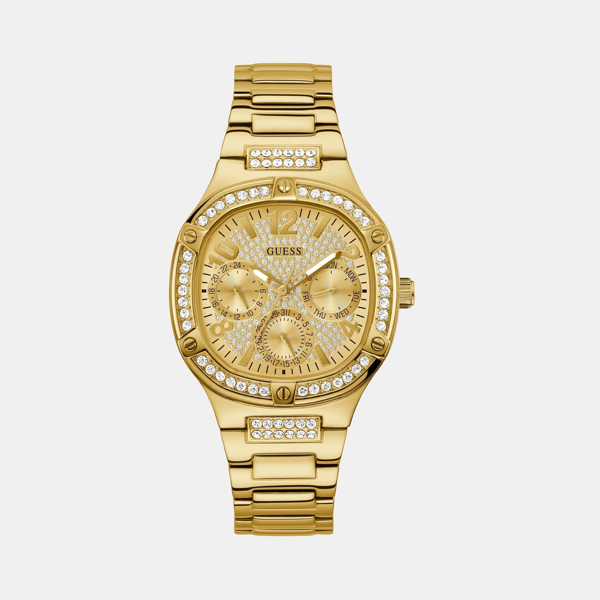 Duchess Women Quartz Champagne Dial Analog Stainless Steel Watch GW0558L2