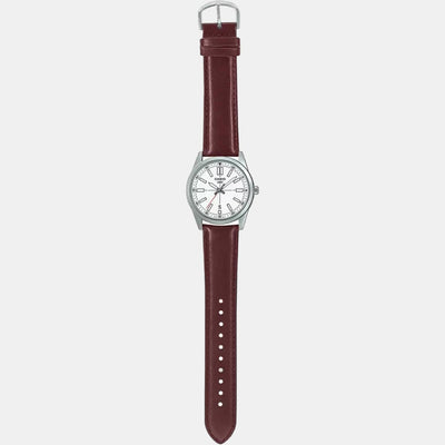 Enticer Men Quartz White Dial Analog Leather Watch A1954
