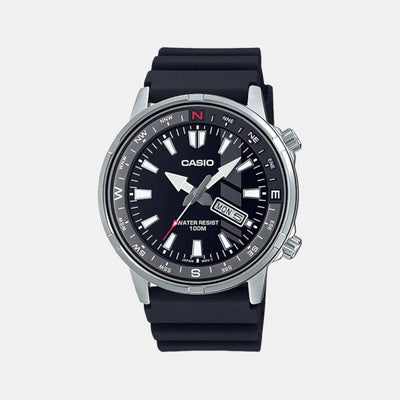Enticer Men Quartz Black Dial Analog Resin Watch A2115