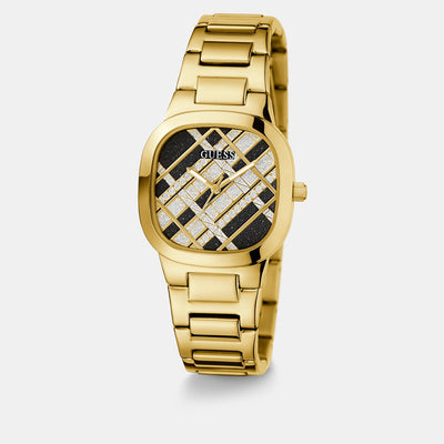 Clash Women Quartz Two Tone Dial Analog Stainless Steel Watch GW0600L2