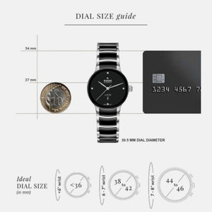 Centrix Unisex Automatic Black Dial Analog Stainless Steel Watch R30020712