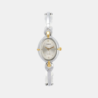 Classics Women Quartz Silver Dial Analog Stainless Steel Watch LK21