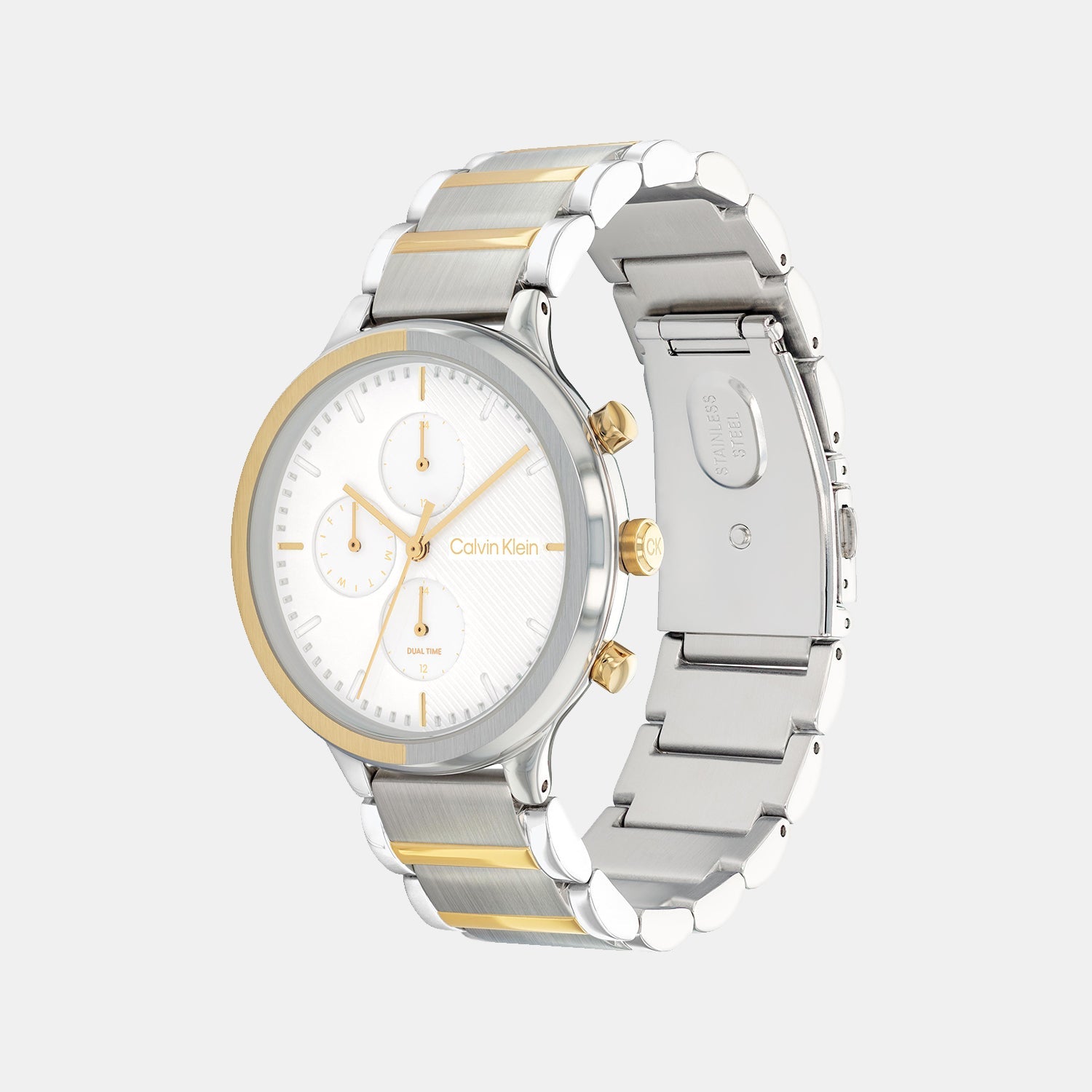 Energize Women Quartz White Dial Analog Stainless Steel Watch 25200239