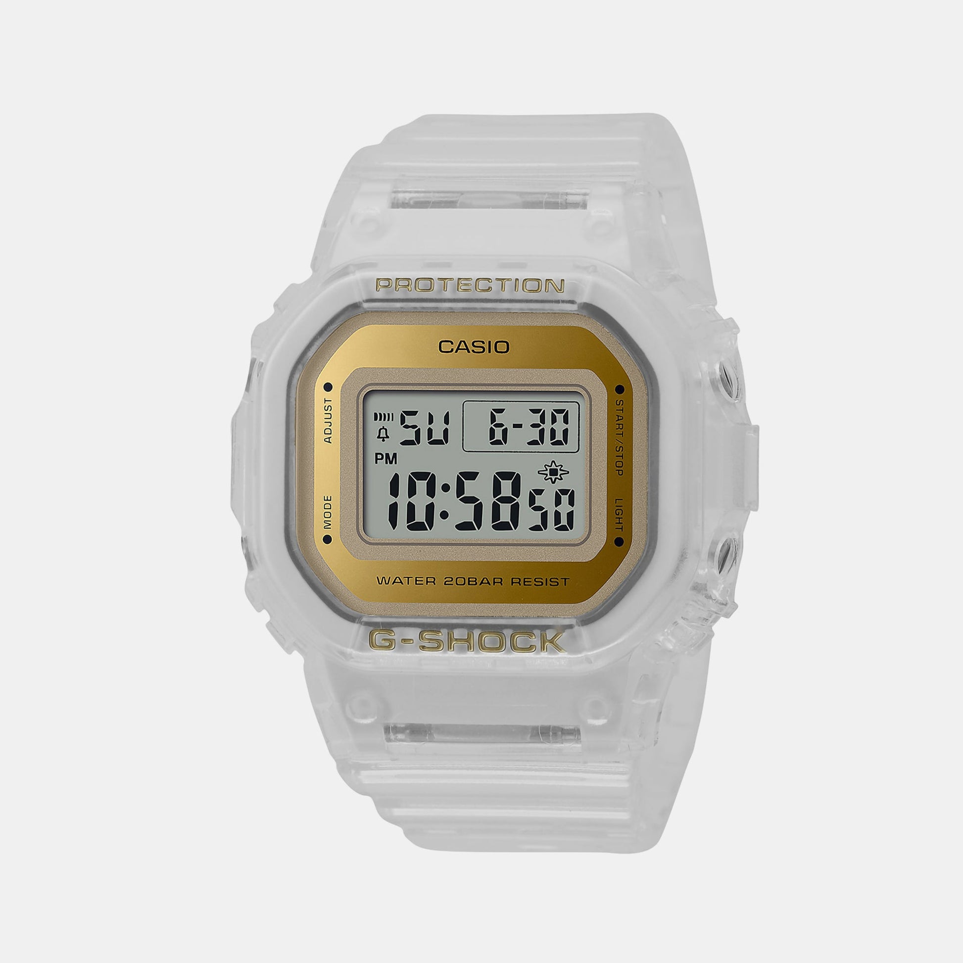 G-Shock Women Quartz White Dial Digital Resin Watch G1402