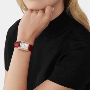 Emery Women Quartz White Dial Analog Leather Watch MK4689