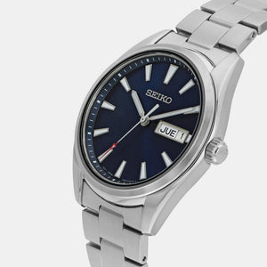 Dress Men Quartz Blue Dial Analog Stainless Steel Watch SUR341P1