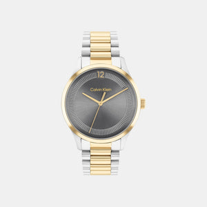 Ck Iconic Men Quartz Black Dial Analog Stainless Steel Watch 25200226