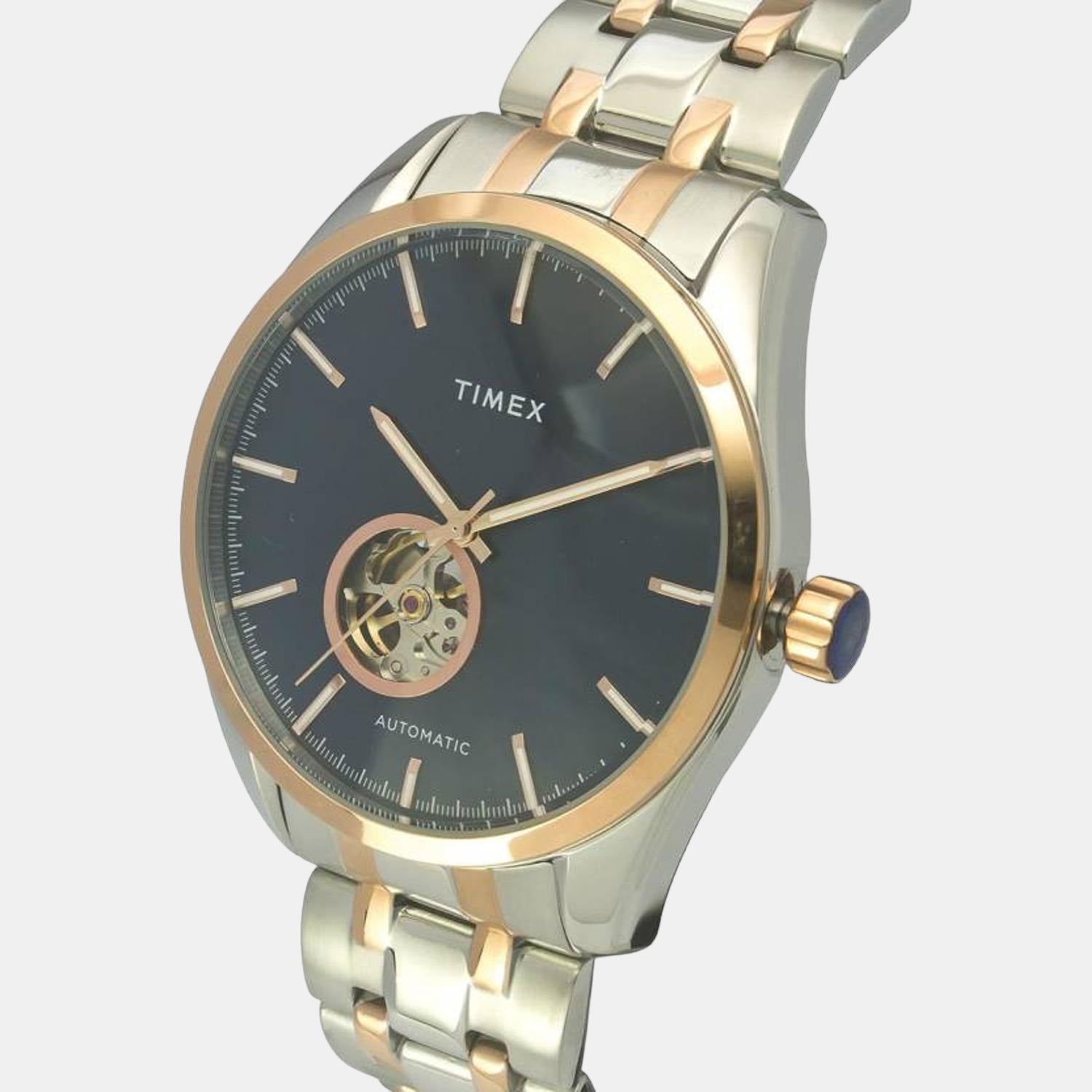 E Class Men Automatic Blue Dial Analog Stainless Steel Watch TWEG17506