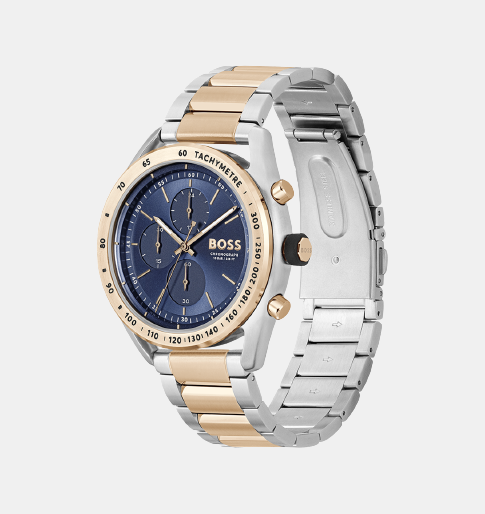 Center Court Men Quartz Blue Dial Chronograph Stainless Steel Watch 1514026