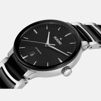Centrix Unisex Automatic Black Dial Analog Stainless Steel Watch R30018152