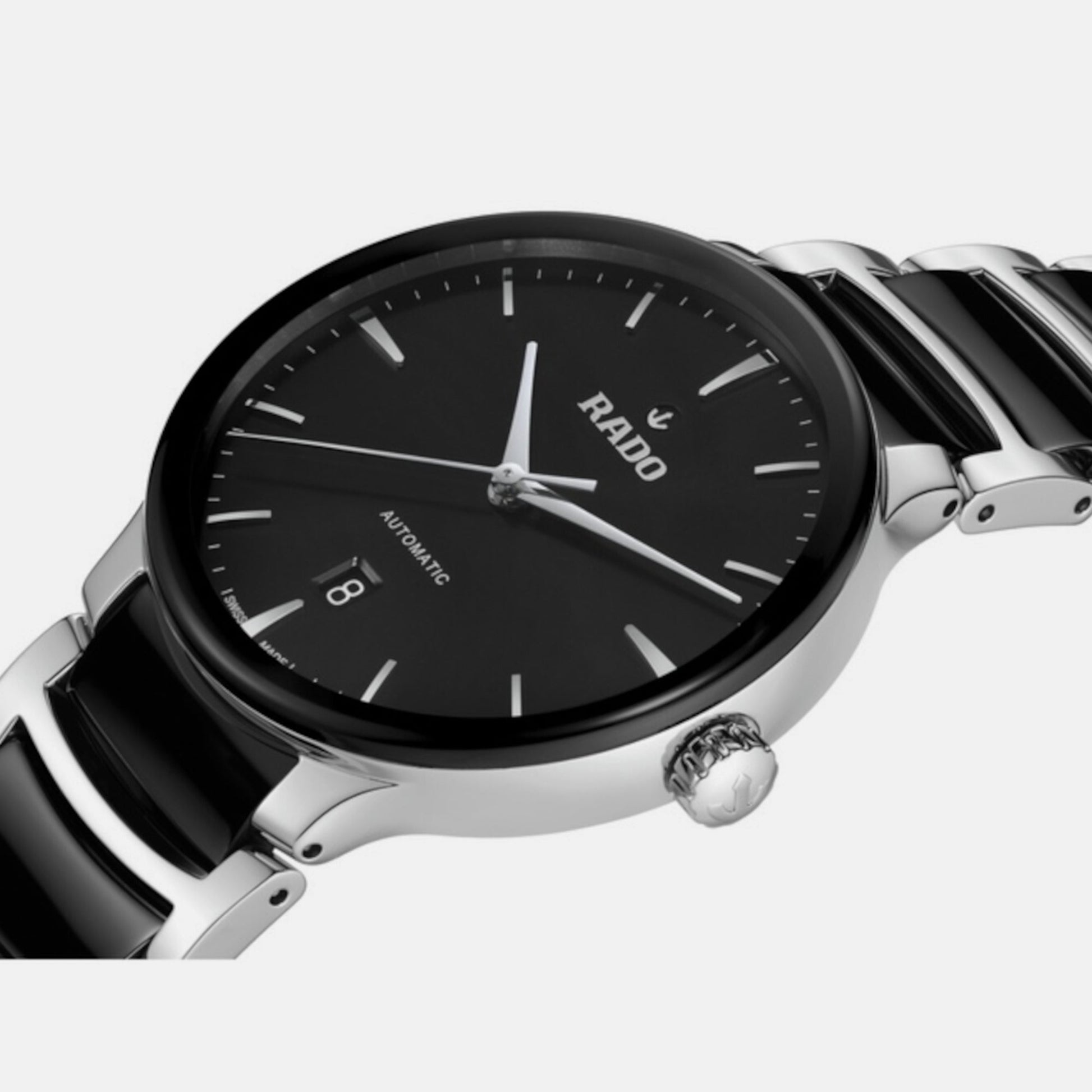 Centrix Unisex Automatic Black Dial Analog Stainless Steel Watch R30018152