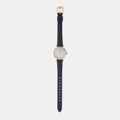 Carlie Women Quartz Two Tone Dial Analog Leather Watch ES4502
