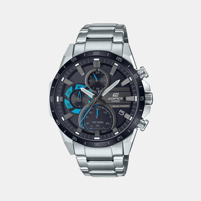 Edifice Men Quartz Black Dial Chronograph Stainless Steel Watch ED567