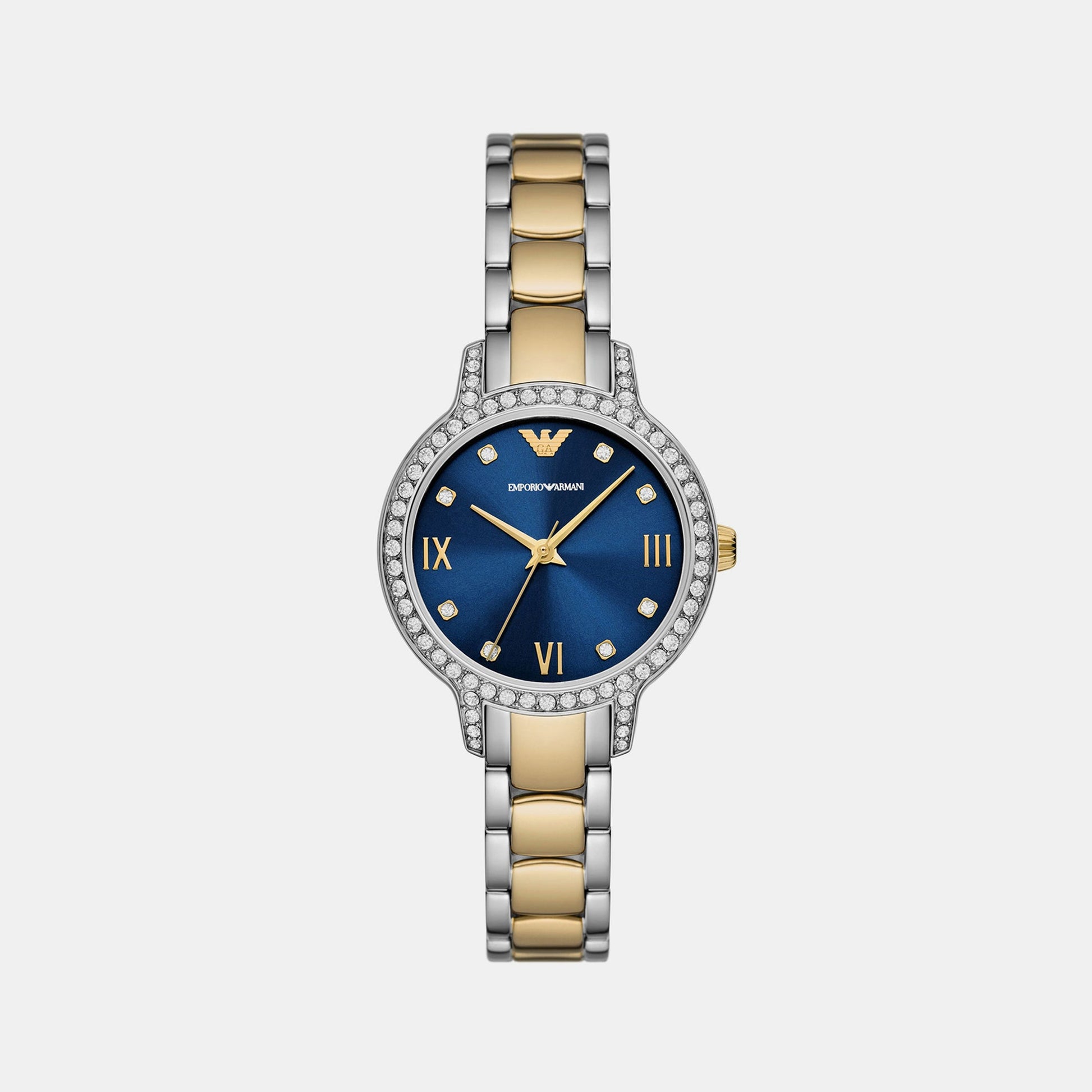 Cleo Women Quartz Blue Dial Analog Stainless Steel Watch AR11576
