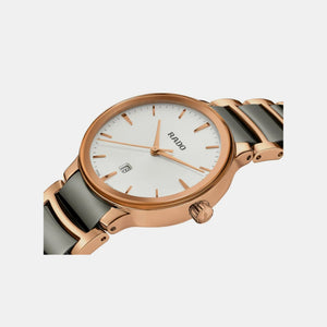 Centrix Women Quartz Silver Dial Chronograph Ceramic Watch R30024012