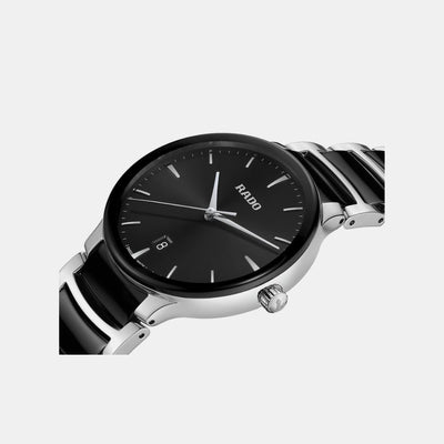 Centrix Unisex Quartz Black Dial Analog Ceramic Watch R30021152